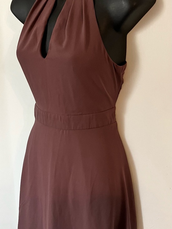 Express Dresses & Skirts - Express One-Shoulder Halter Dress in Plum